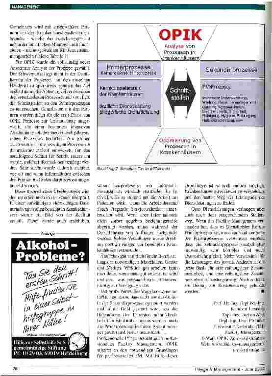 Vorschauseite 2: OPIK 2003: Verständnis für die Leistung des Anderen