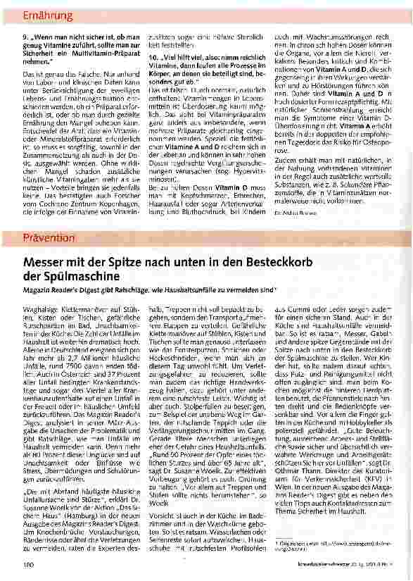 Vorschauseite 2: Mythos Gesunde Vitamine