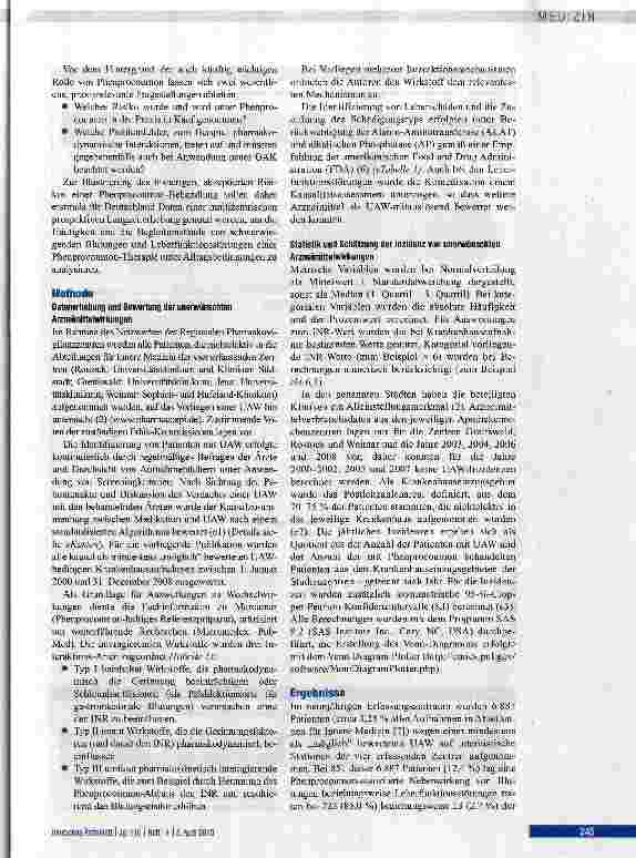 Vorschauseite 2: Blutungskomplikationen und Leberschädigungen unter Phenprocoumon