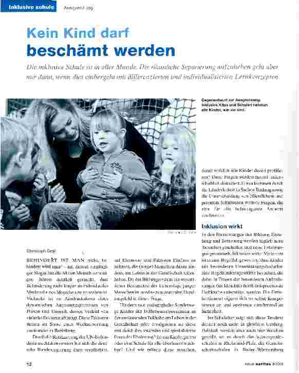 Vorschauseite 1: Kein Kind darf beschämt werden