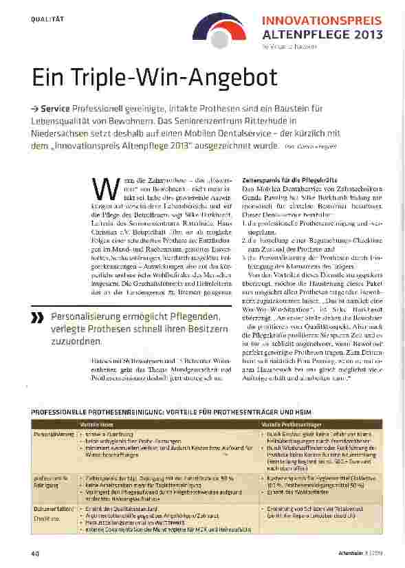 Vorschauseite 1: Ein Triple-Win-Angebot
