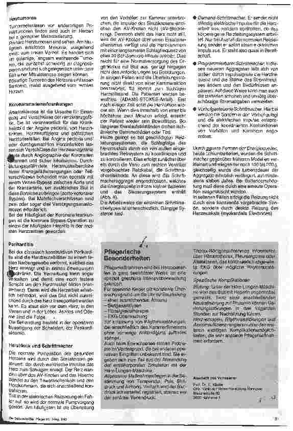 Vorschauseite 4: Chirurgische Krankenpflege - 8. Folge Herz
