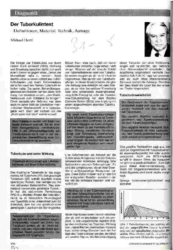 Vorschauseite 1: Der Tuberkulintest Definitionen, Material, Technik, Aussage