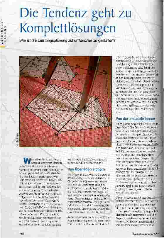 Vorschauseite 1: Die Tendenz geht zu Komplettlösungen Wie ist die Leistungsplanung zukunftssicher zu gestalten?