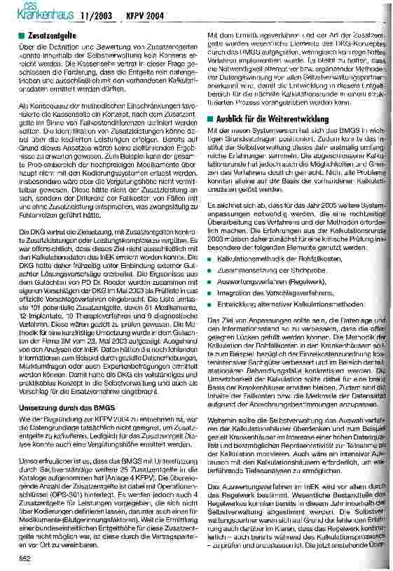 Vorschauseite 3: Kernelemente der KFPV 2004 - Weichenstellung für die Systementwicklung?