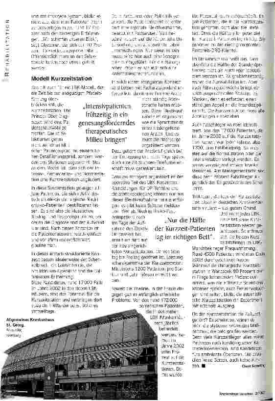 Vorschauseite 2: Langund Kurzlieger-Management Novum in der Deutschen Krankenhauslandschaft