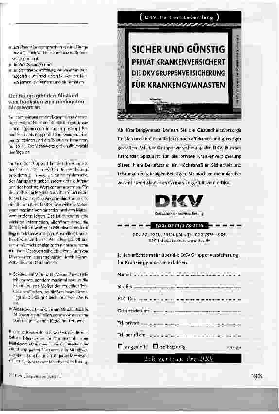 Vorschauseite 2: Folge 10: Von Varianzen, Standardabweichungen undanderen Streuungsmaßen