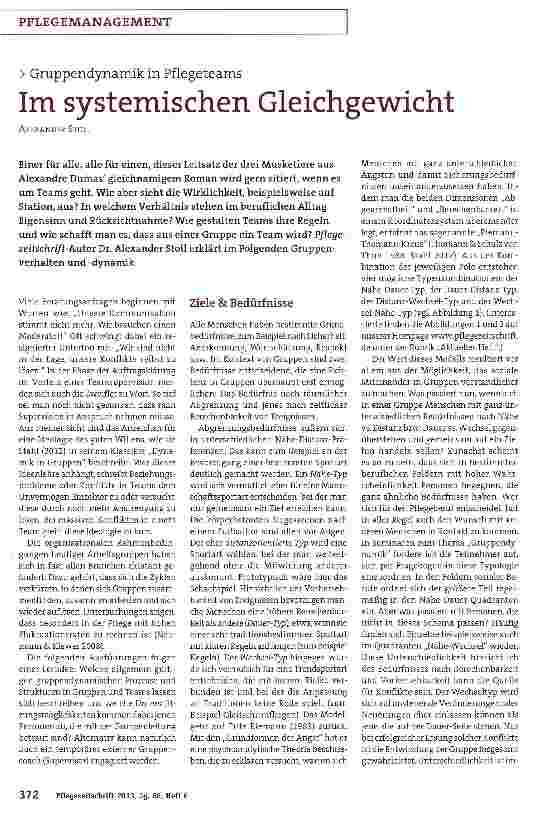 Vorschauseite 1: Im systemischen Gleichgewicht