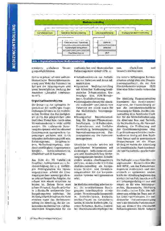 Vorschauseite 3: Medizincontrolling als Superministerium