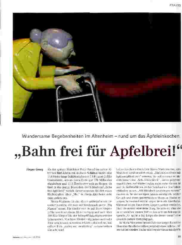 Vorschauseite 1: Bahn frei für Apfelbrei!