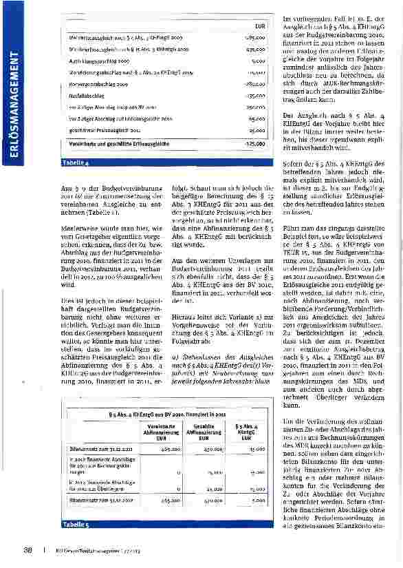 Vorschauseite 3: Erlösausgleiche im Krankenhaus