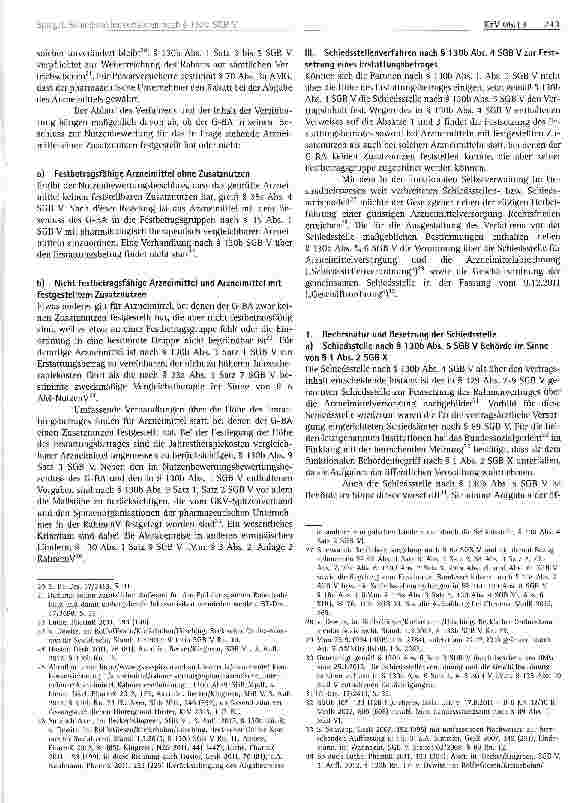 Vorschauseite 3: Schiedsstellenverfahren nach§ 130b SGBV zur Festsetzung von Erstattungsbeträgen für Arzneimittel