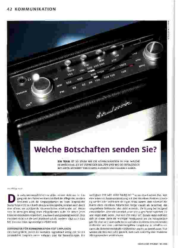 Vorschauseite 1: Welche Botschaften senden Sie?