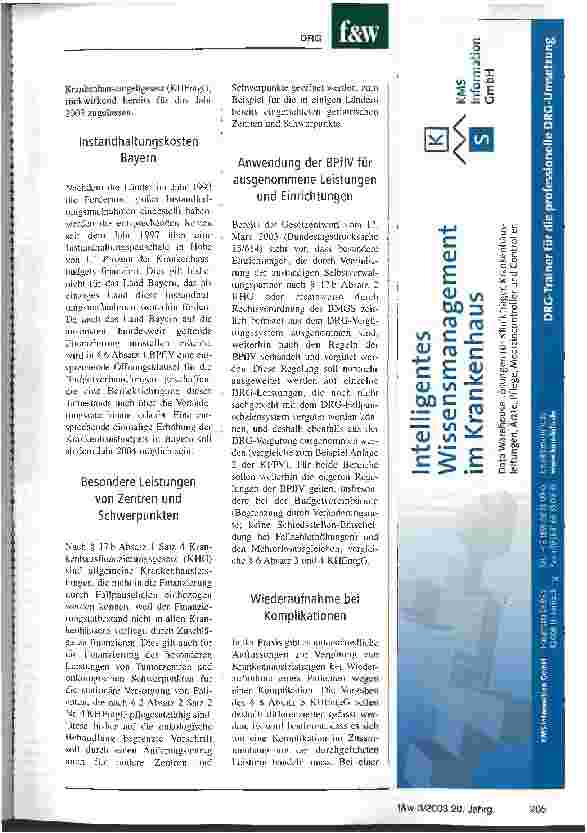Vorschauseite 2: Das FPÄndG wird zu weiteren Anpassungen des Krankenhausrechts genutzt