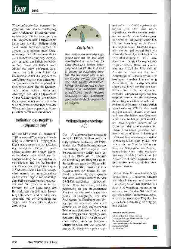 Vorschauseite 3: Das FPÄndG wird zu weiteren Anpassungen des Krankenhausrechts genutzt