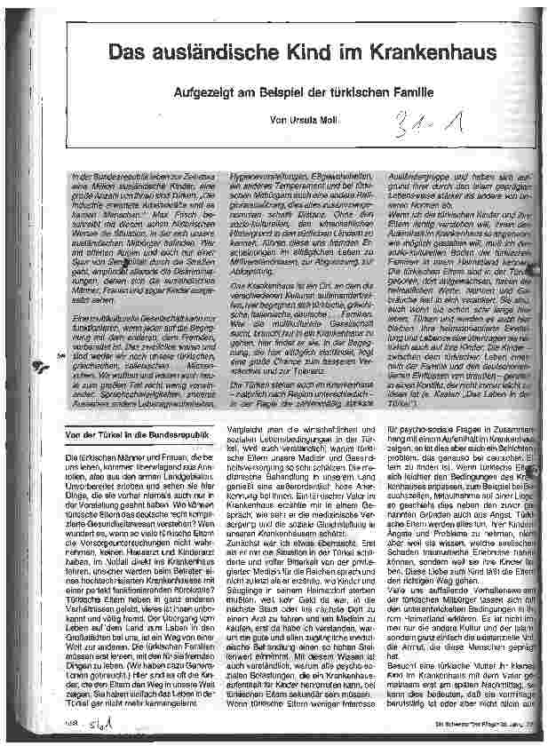 Vorschauseite 1: Das ausländische Kind im Krankenhaus