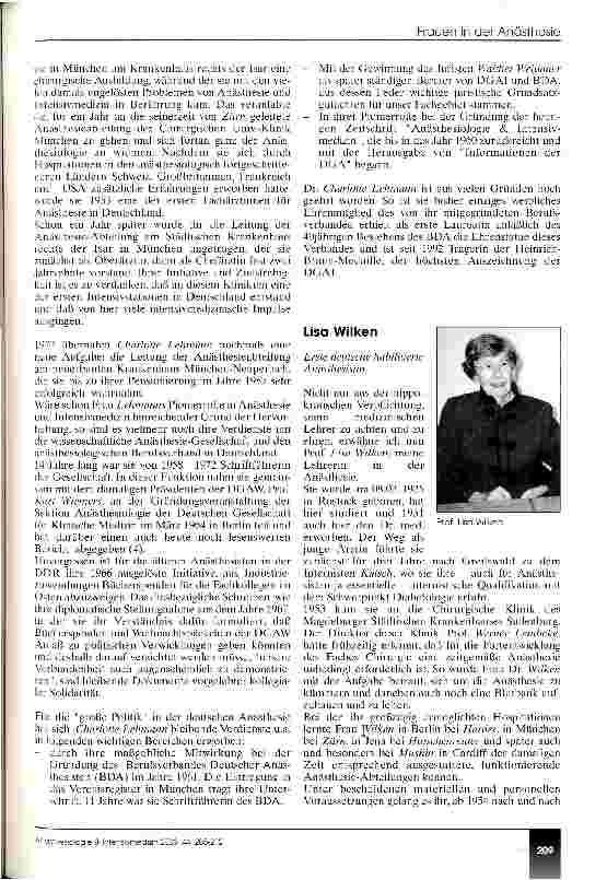 Vorschauseite 5: Frauen in der deutschen Anästhesie
