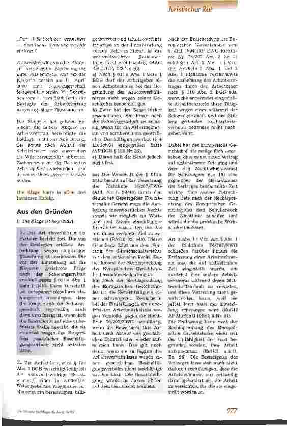 Vorschauseite 2: Lügerecht zu bestehender Schwangerschaft