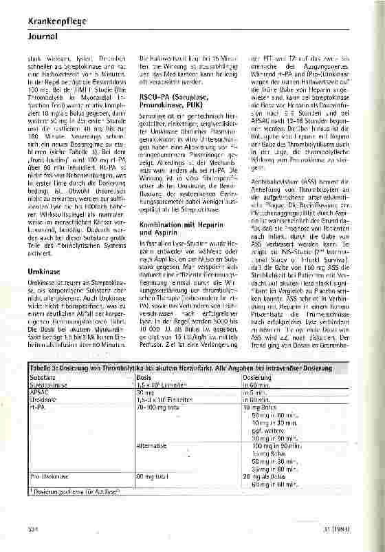 Vorschauseite 3: Welche Thrombolytika sollen zur Therapie des akuten Herzinfarktes am besten eingesetzt werden? Abt.Kardiologie der Uniklinik Essen