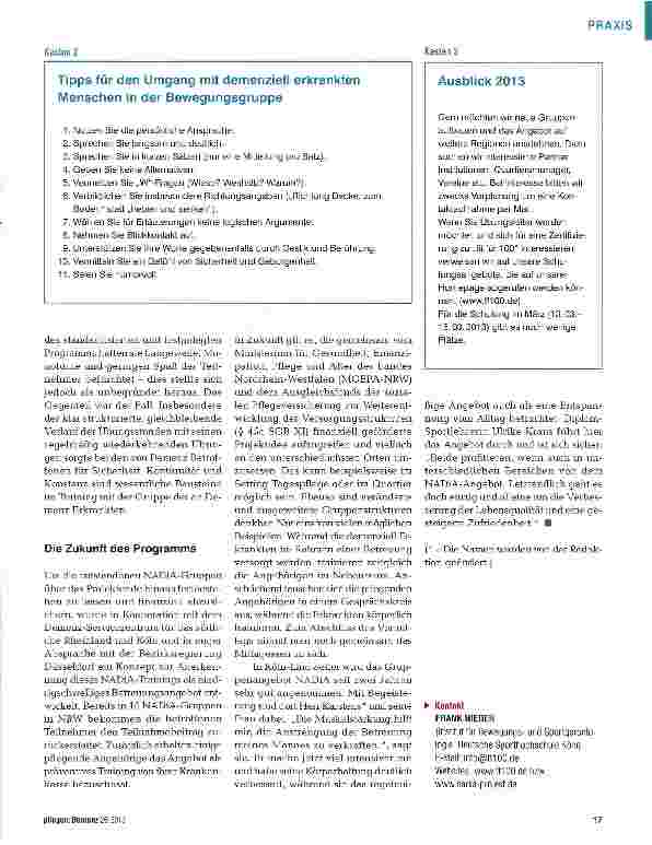 Vorschauseite 4: „Zusammen bleiben wir fit!