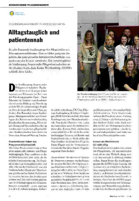 Vorschauseite 1: Alltagstauglich und patientennah