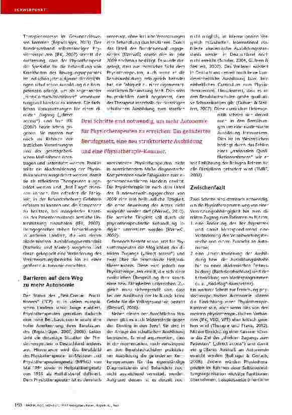 Vorschauseite 2: Physiotherapeuten in Deutschland