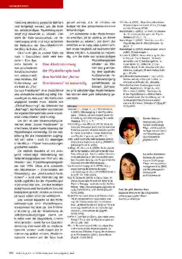 Vorschauseite 4: Physiotherapeuten in Deutschland