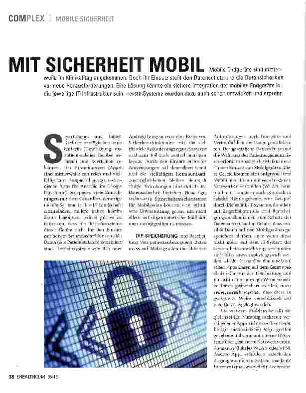 Vorschauseite 1: MIT SICHERHEIT MOBIL