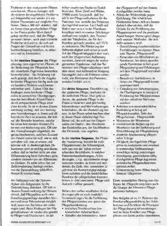 Vorschauseite 2: Der Pflegeprozeß - eine Herausforderung für alle