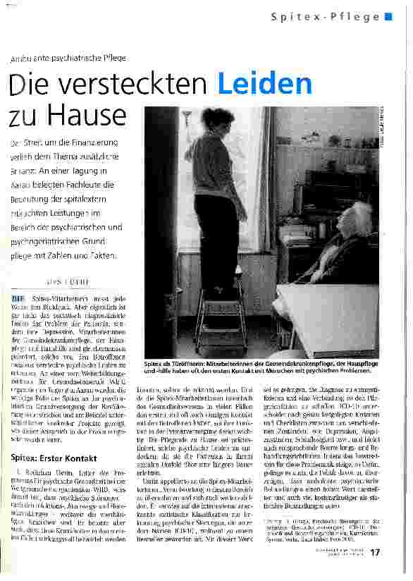 Vorschauseite 1: Die versteckten Leiden zu Hause Ambulante psychiatrische Pflege