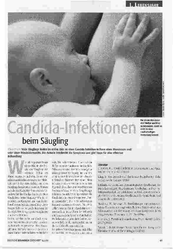 Vorschauseite 1: Candida-Infektionen beim Säugling