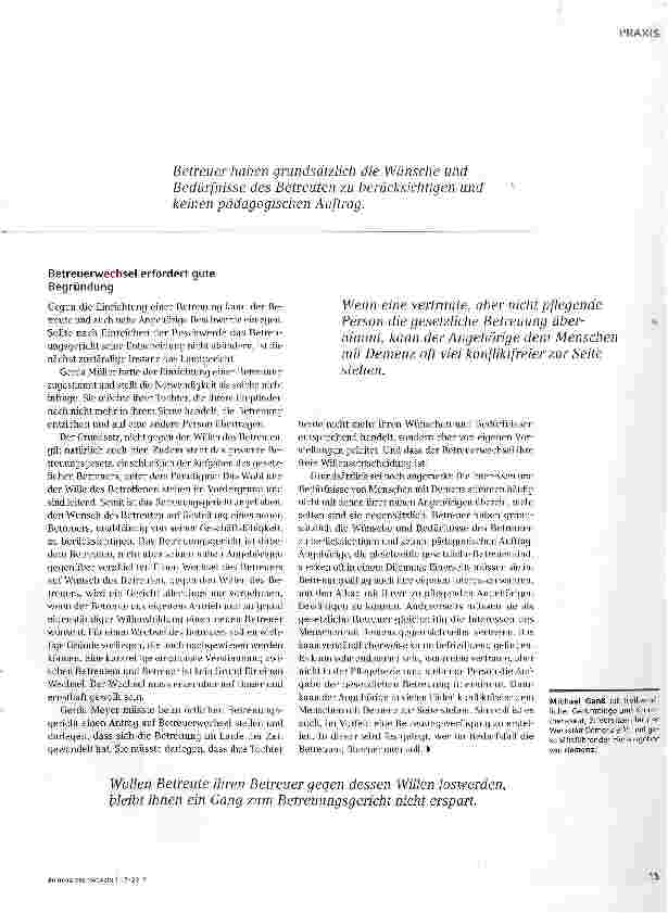 Vorschauseite 2: Der freie Wille zählt!