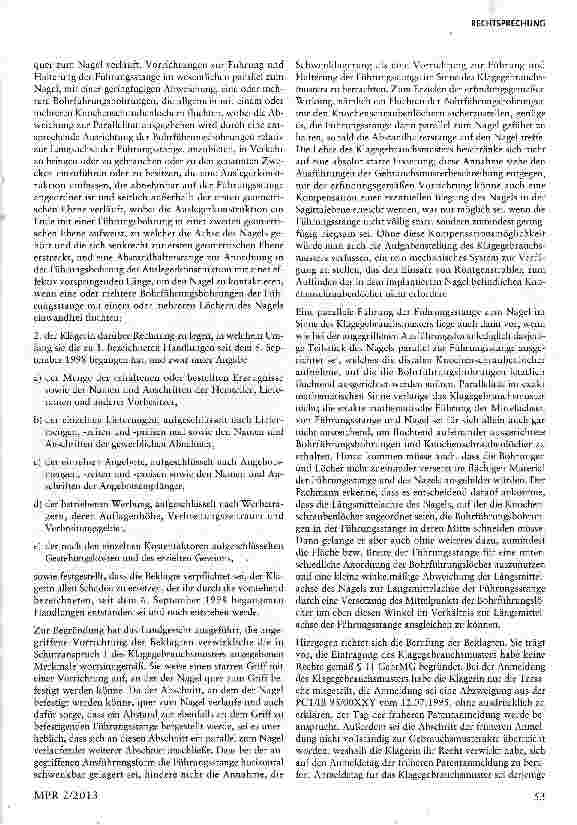 Vorschauseite 3: Konkretisierung der Anforderungen an eine Abzweigungserklärung nach § 5 Abs. 1 GebrAAG; Schutzbereichsrelevante Zweckangaben einer abgezweigten Gebrauchsmusteranmeldung§§ 5,11, 23…