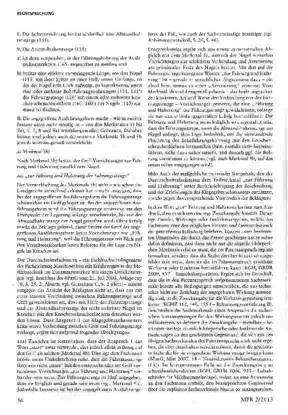 Vorschauseite 6: Konkretisierung der Anforderungen an eine Abzweigungserklärung nach § 5 Abs. 1 GebrAAG; Schutzbereichsrelevante Zweckangaben einer abgezweigten Gebrauchsmusteranmeldung§§ 5,11, 23…