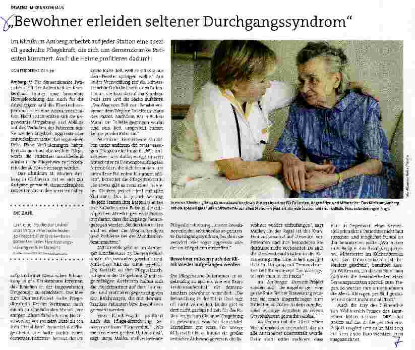 Vorschauseite 1: Bewohner erleiden seltener Durchgangssyndrom