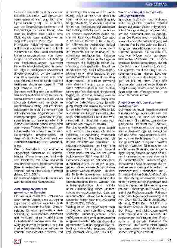 Vorschauseite 2: Sprachbarriere - Barriere zur Gesundheit?