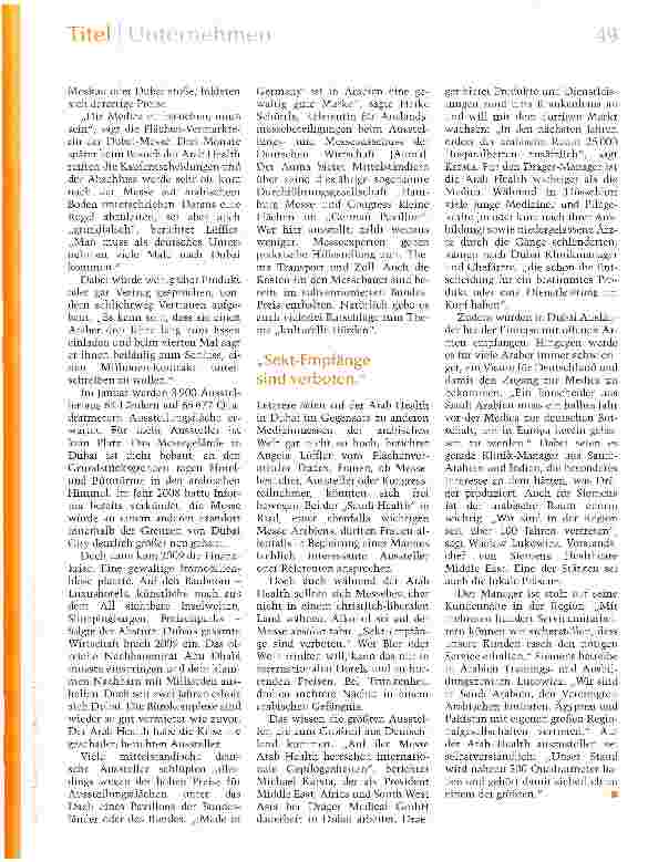 Vorschauseite 2: Messe statt Öl