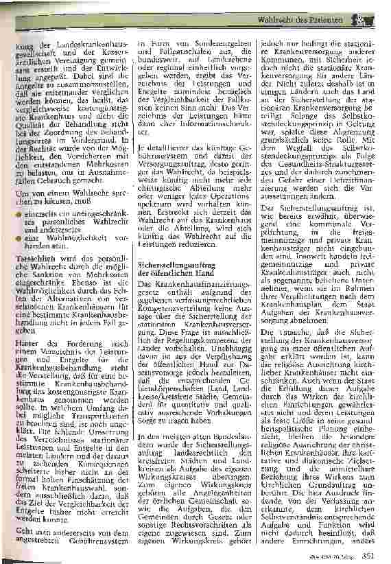 Vorschauseite 2: Wahlrecht des Patienten Garantie der Trägerpluralität als gesetzlicher Auftrag