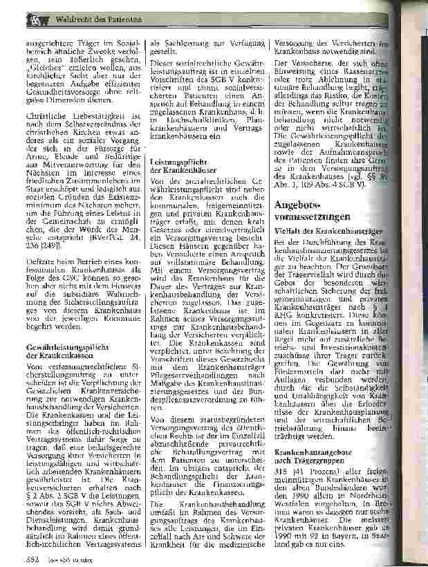 Vorschauseite 3: Wahlrecht des Patienten Garantie der Trägerpluralität als gesetzlicher Auftrag