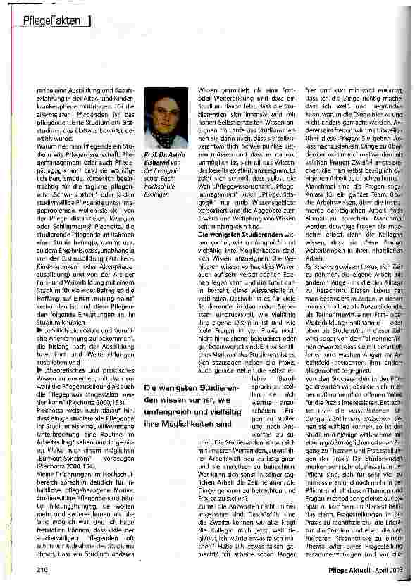 Vorschauseite 2: Wer will denn da noch pflegen?