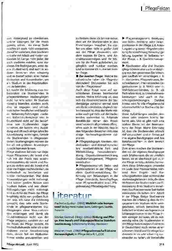 Vorschauseite 3: Wer will denn da noch pflegen?