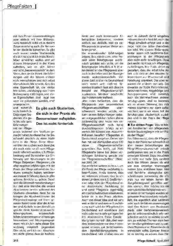 Vorschauseite 4: Wer will denn da noch pflegen?