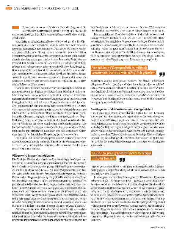 Vorschauseite 2: Was braucht es für die Pflege zu Hause?