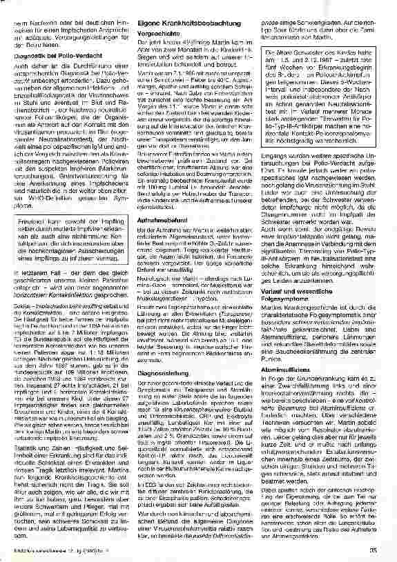 Vorschauseite 2: Kontaktpoliomyelitis am Beispiel eines Patienten
