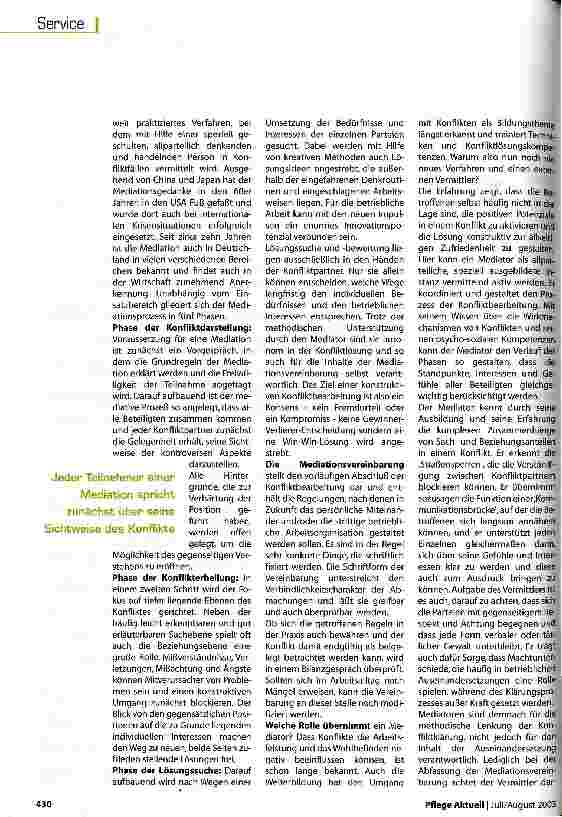 Vorschauseite 3: Mediation hilft, Konflikte konstruktiv zu lösen