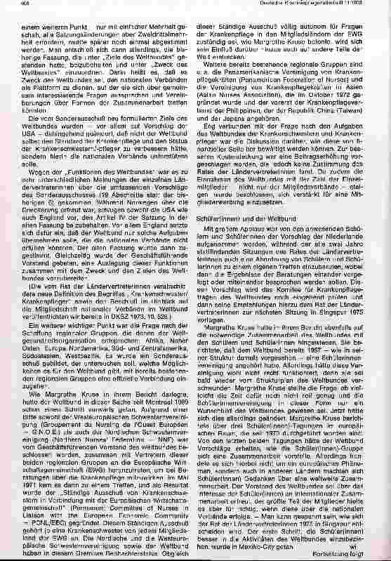Vorschauseite 2: XV. Kongreß des Weltbundes der Krankenschwestern und Krankenpfleger in Mexiko-City (13.-18. Mai 1973)
