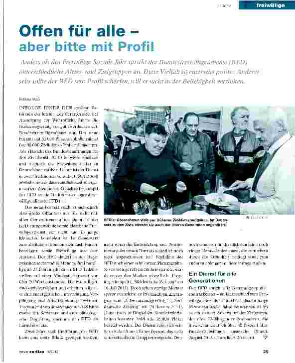 Vorschauseite 1: Offen für alle - aber bitte mit Profil