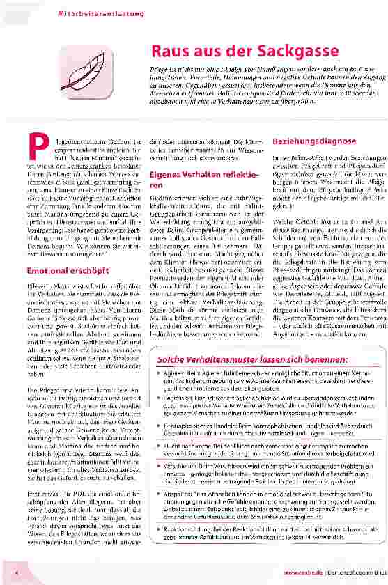 Vorschauseite 1: Raus aus der Sackgasse