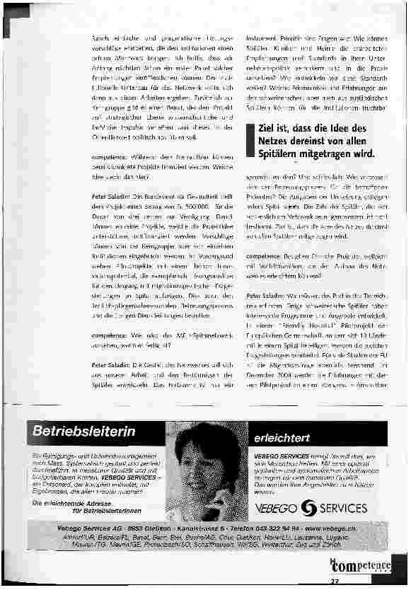 Vorschauseite 2: Migrant Friendly HospitalsEin neues Schweizer Spitalnetzwerk