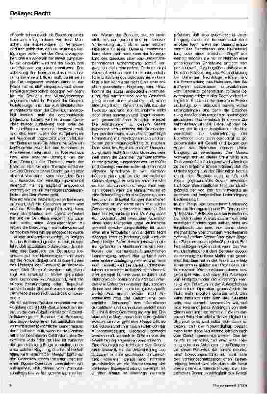 Vorschauseite 2: Das Betreuungsgesetz und dessen Umsetzung in der Pflege